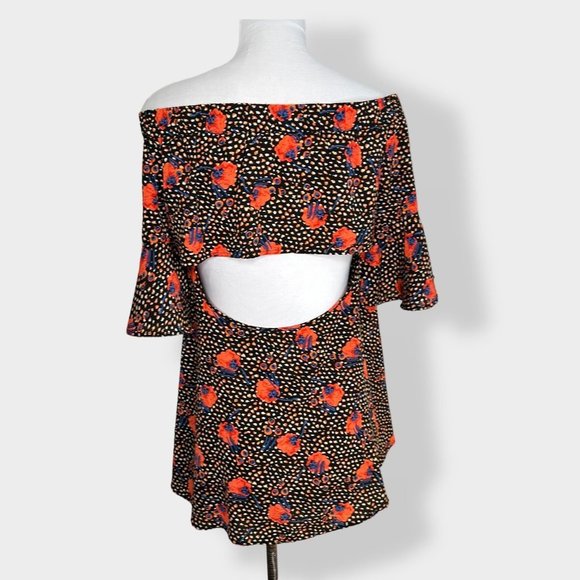 Entro Off Shoulder Floral Blouse M‎ - Picture 3 of 5